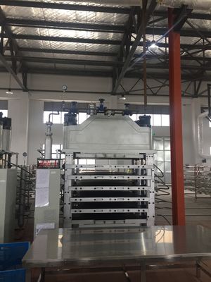 6 Lapisan Hidrolik Mesin Cold Press Untuk EVA Foam Press 1100T Kompresi Kekuatan
