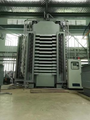 Mesin Cetak Panas Laminasi Besi Cast Steel Dengan Perangkat Keamanan 10000T