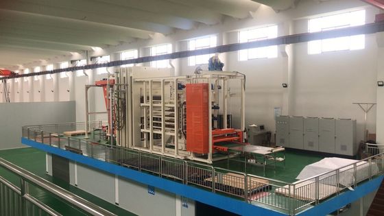 Plastik Multilayer Press Mesin Pencet Panas Plywood Kontrol Suhu Digital Tampilan